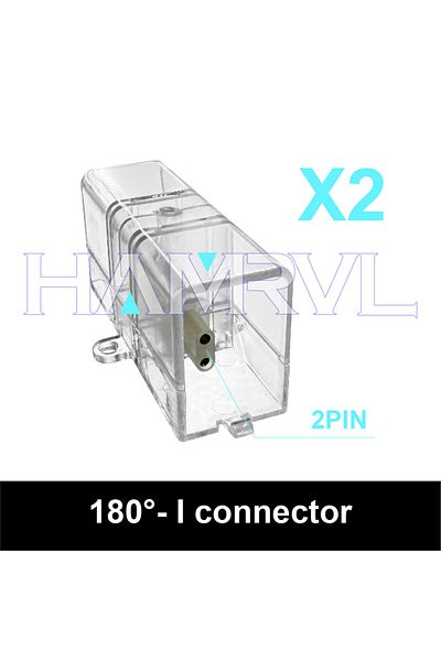 Choice 2pcs I Connector HAMRVL All Copper 2-Pin V/Y/L/T/I Connector and Cable for LED Lamp is Suitable for