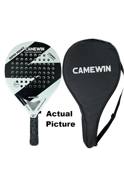 Choice White Kaiwei Blue and White Beach Appearance Beautiful Sports Board Tennis Racquet 50% Carbon Manufa