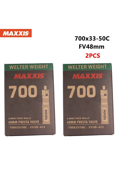 Choice 700x33-50 FV48 x2 2PCS MAXXIS WELTER WEIGHT Bicycle Inner Tube 26/27.5/29 Inner Tube Of Mountain Bik