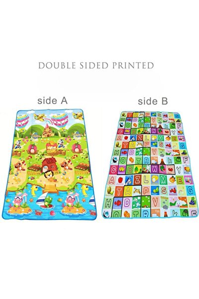 MoShuBe سجادة لعب للأطفال على شكل مزرعة بمقاس 180 سم × 120 سم × 0.3 سم، سجادة...