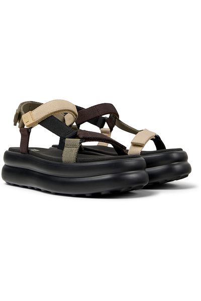 CAMPER Women's Multicolor Hook And Loop Sandals With Soft Sole, Perfect For Everyday Twins