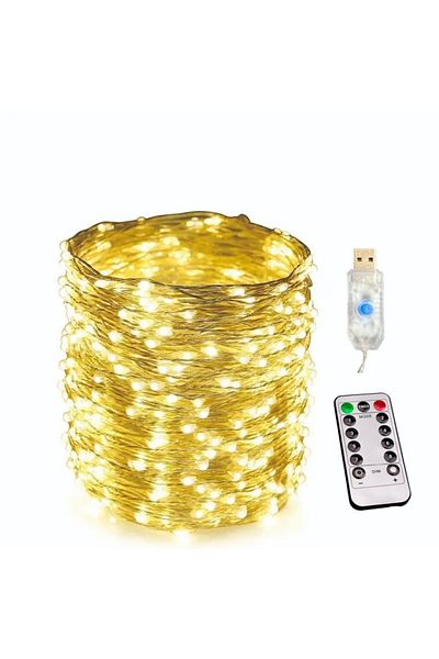 Choice 8 Modes 30M 300LEDs Warm White USB Led String Light 5M/10M/20M/30M 8Mode Remote Control Lights Fairy