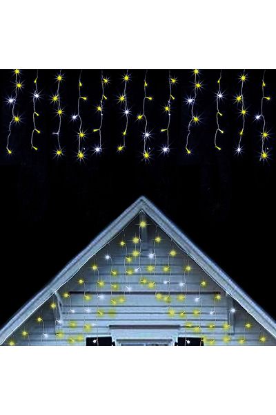 Choice EU 220V Plug 12M 6-12M LED Icicle String Fairy Lights Outdoor Garland Light Use For Garden Party Bir