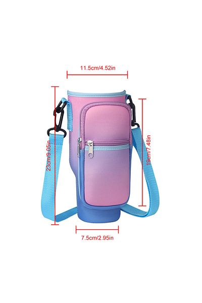 APWIKOGER Style D Portable Water Bottle Carrier Bag with Phone Pocket for Stanley 40oz Tumbler with Handle Neo