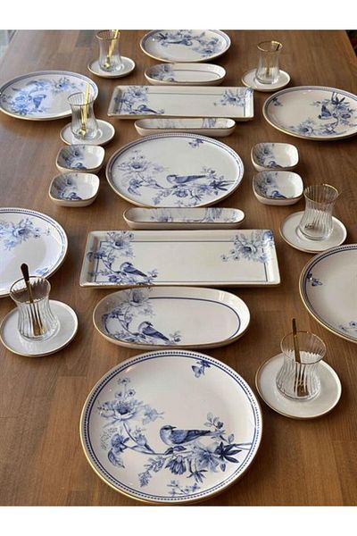 ROSSEV Breakfast Set Grandala 35 Pieces for 6 People