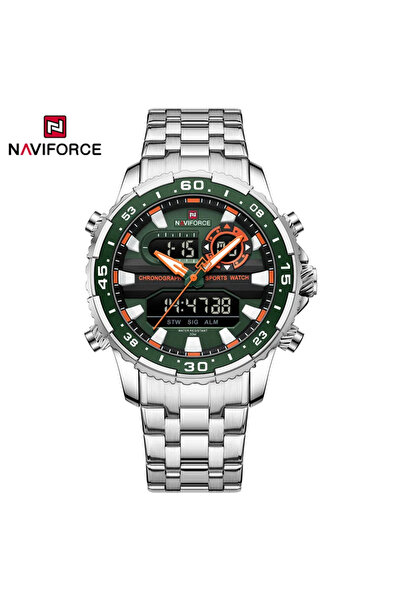 Naviforce ساعة NAVIFORCE الرجالية الرياضية الفاخرة المقاومة للماء باللون الفض...
