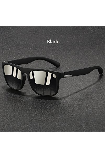 Choice نظارات شمسية رياضية مربعة سوداء أنيقة للرجال والنساء لصيد الأسماك والق...