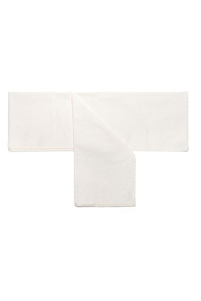Missi Washed Ecru Denim Cotton Runner