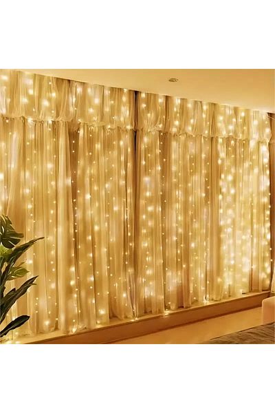 Choice 0-5W 3M-3M Warm White 1 PC LED Curtain Lights Warm Fairy String Festival Rainbow Window Lamp Home Be