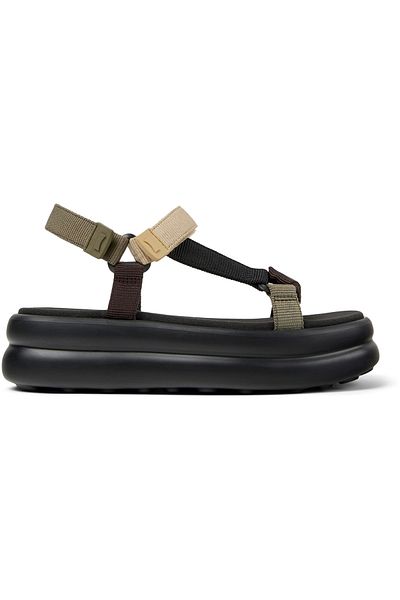 CAMPER Women's Multicolor Hook And Loop Sandals With Soft Sole, Perfect For Everyday Twins