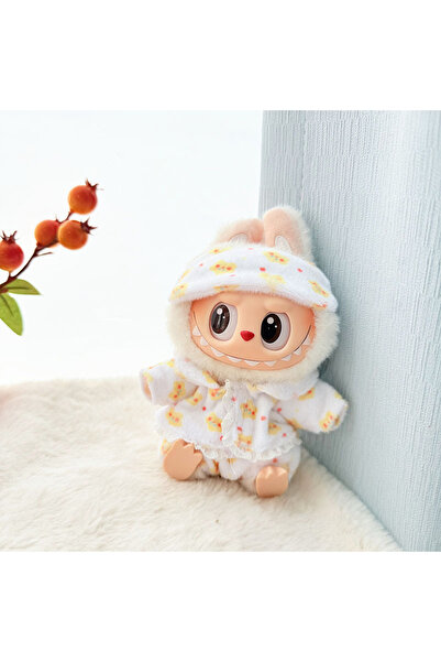 Choice بيجامة لابوبو صغيرة صفراء بدون دمية مع قناع للعين، ثلاث قطع كاواي 15-1...