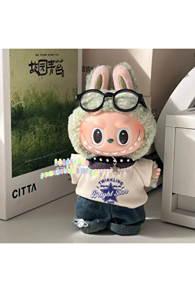 Choice لا دمية. لا نظارات ملابس لابوبو بيضاء لدمية أيدول من القطيفة مقاس 15/1...