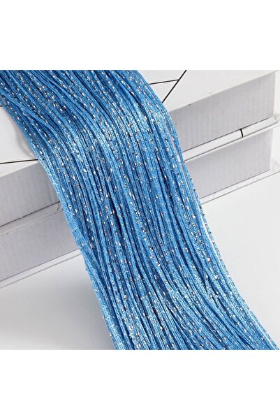 Choice انظر أدناه للحصول على أوصاف الحجم ستارة باب زرقاء خيطية شريط فضي لامع ...