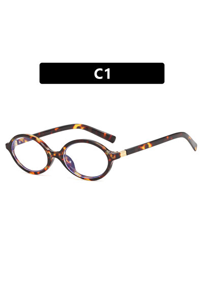 Choice نظارات شمسية بيضاوية كلاسيكية شفافة بتصميم فهد للنساء، ماركة فاخرة جدي...