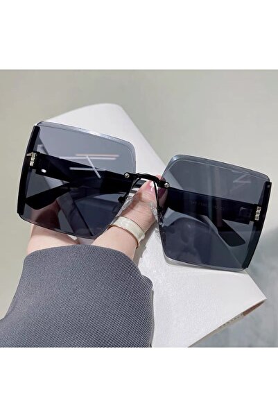 Choice JYZY8633-C1 نظارات شمسية مربعة كلاسيكية للنساء بدون إطار بتصميم متدرج ...