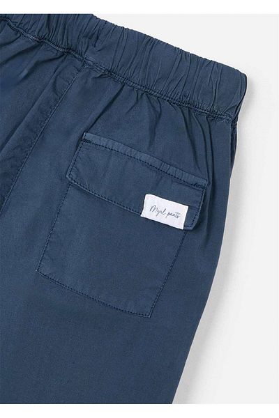 MAYORAL Boy's Lace-Up Chino Trousers Navy Blue 3566