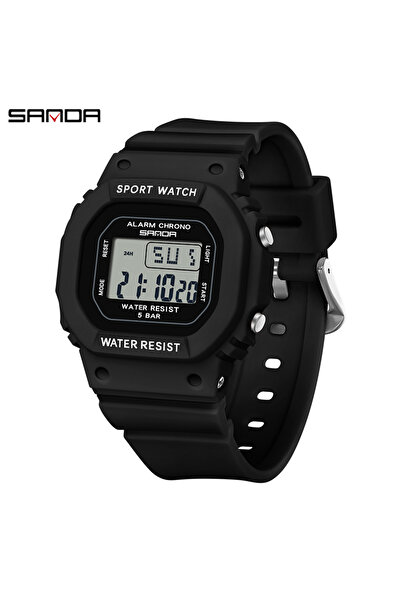 Choice ساعة SANDA الرقمية LED للأولاد والبنات باللونين الأسود والأبيض للأطفال...