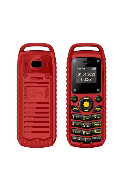 Choice Red SERVO B25 Button Mini Mobile Phone 2 SIM Standby Bluetooth Dialing Surround Wear Blacklist Small