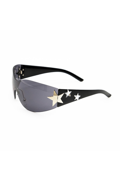Choice C1 Star Wrap Around Decorative Large Frame Fashion Sunglasses Ladies Y...