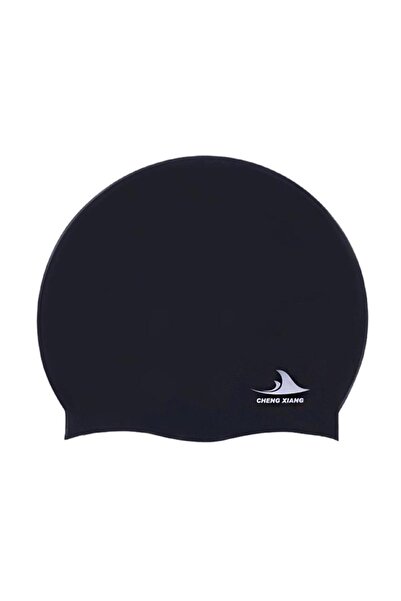 Choice قبعة سباحة من السيليكون مقاس واحد أسود 55 جرام للرجال والنساء، مناسبة ...