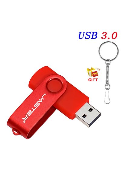 Choice 64GB Red Colorful USB 3.0 Flash Drive 64GB Rotatable Pen Drive 32GB Key Chain Black Memory stick Cre