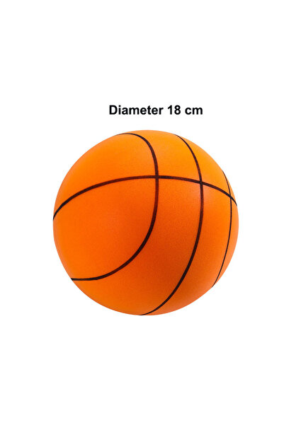 Choice Orange-18 cm Silent Basketball Quiet No Noise High Density Soft PU Foa...