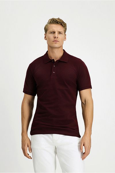 Kiğılı Slim Fit Slim Cut Cotton Polo Collar T-Shirt