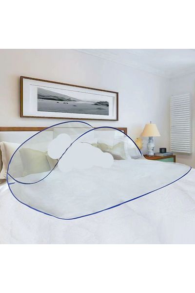 Choice Blue 1PC Summer Sleep Mosquito Prevention Couple Foldable Non Installation Mosquito Nets for Travel