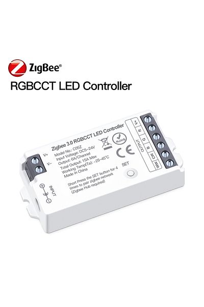 Choice CCT Controller Zigbee 3.0 Smart Home RGB Led Controller,Dimmable RGBCCT LED Strip Controller,Wifi Sw