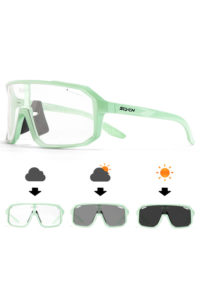 Choice نظارة شمسية لركوب الدراجات من فوتوكروميك-37 SCVCN، عدسة واحدة بدون علب...