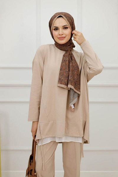 VALENS BOUTİQUE Γυναικείο Hijab Σετ 2 τεμαχίων τουνίκ & παντελόνι