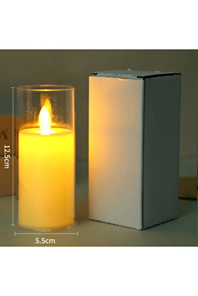 Choice M-1 قطعة 1/3/6 قطع شموع كهربائية بدون لهب مصباح زجاج أكريليك بطارية وم...