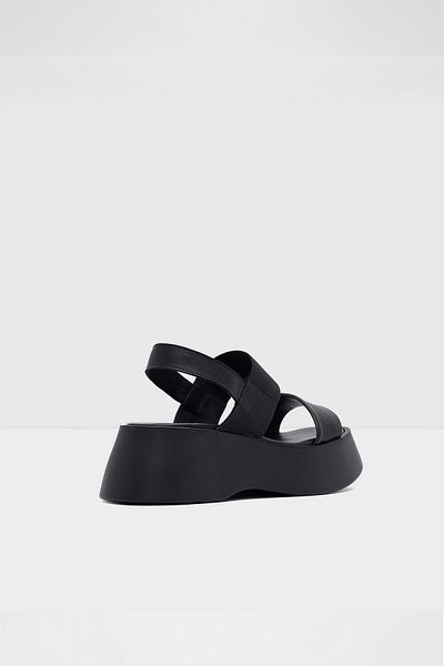Aldo Ollıe-Tr - Genuine Leather Black Flat Sandals