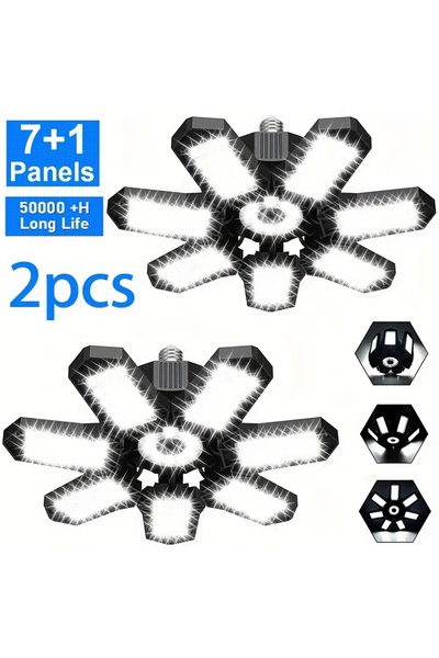 Choice عبوتان من مصابيح LED قابلة للتشكيل، 7 ألواح، نصف عبوة، مصابيح LED صغير...