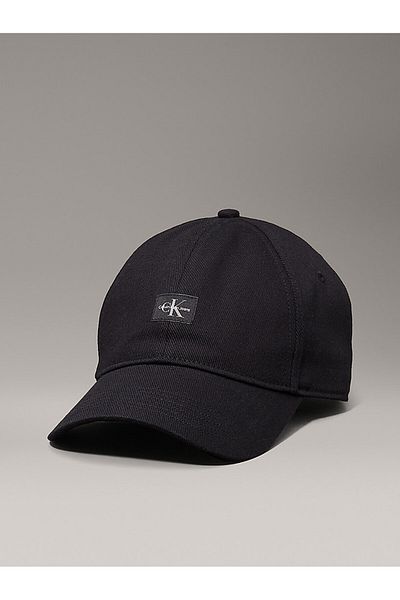 Calvin Klein Men Black 6 Panel Small Monologo Cap