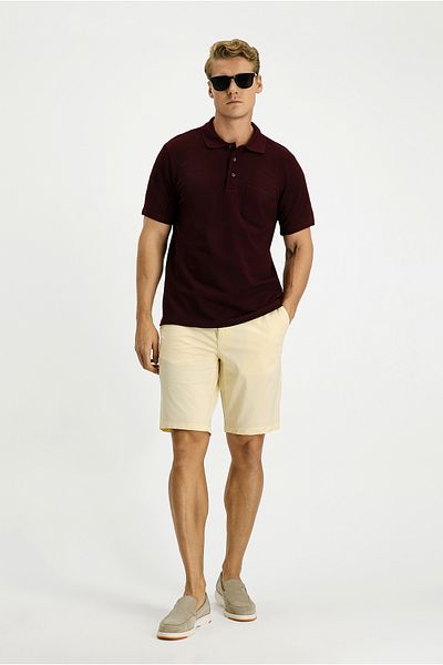 Kiğılı Slim Fit Slim Fit Cotton Pocket Polo Neck T-Shirt