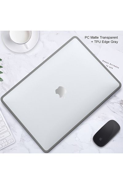 Choice Air 13.6 M2 A2681 Transparent-Gray Laptop Cover for Macbook Pro 16 Case M1 A2485 2021 Macbook Pro 14