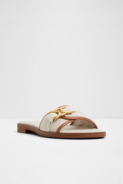 Aldo Dallaedar - Women's Textile White Multi Flat Slippers