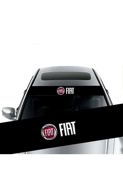 Fiat Car shade sticker 3D personalized sticker for front windshield For Fiat 124 125 500 Abarth Palio ...
