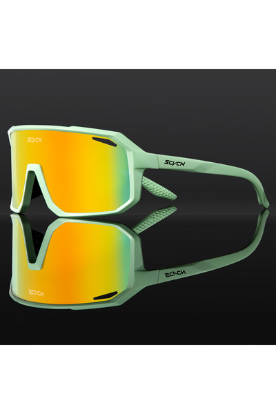 Choice نظارة شمسية جديدة لركوب الدراجات C-DZ-S62-B-37 SCVCN بعدسة واحدة للرجا...