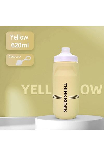ThinkRider Yellow 620ml ThinkRider 620ml/750ml Bicycle Bottle MTB Road Bike Water Bottle Outdoor Sports Plastic