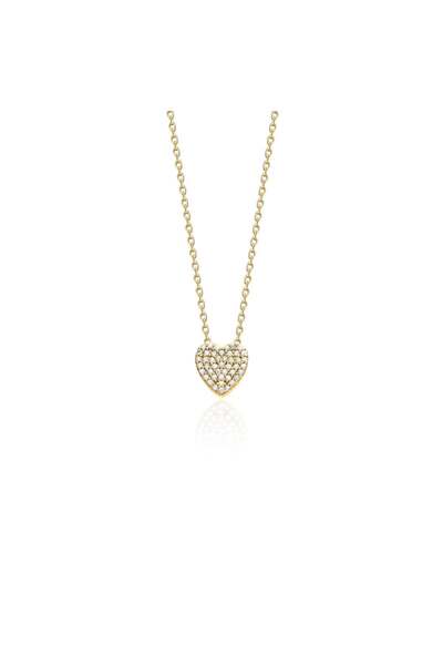 Joy of Jade Kimberly Kalp Pendant Kolye, 18 Ayar Altın Kaplama
