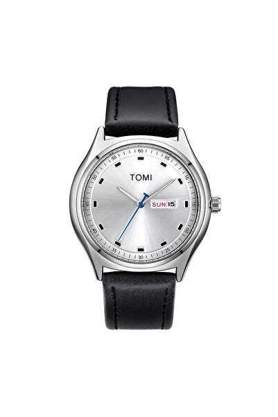 Choice ساعة تومي مينيماليست للرجال باللون الأسود والفضي، ساعة كوارتز عصرية لل...