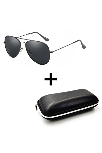 Choice حافظة نظارات سوداء، نظارات شمسية كلاسيكية للرجال، نظارات شمسية مستقطبة...