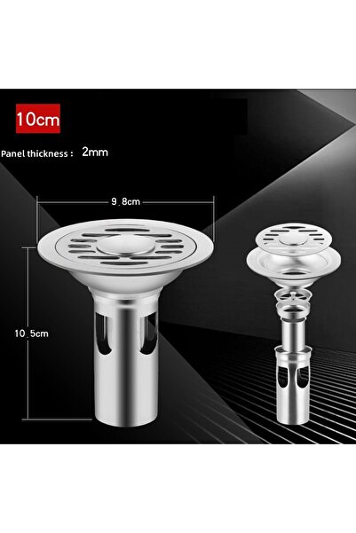 Choice 10 سم مزدوجة من الفولاذ المقاوم للصدأ تصريف الأرضيات دش مضاد للرائحة ح...