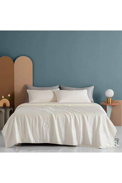 Choice 150X200cm 1.1kg White High Quality Cooling Blankets Smooth Air Condition Comforter Lightweight Summe