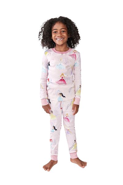 Babies Design Store Princess Castles Organic Girl's Pajama Set