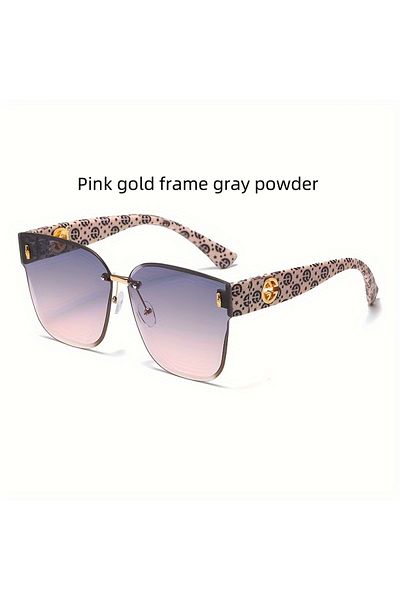 Choice pink Luxury Womens Sunglasses Large Frame UV Resistant Gradient Lens Trendy High End Face Contouring