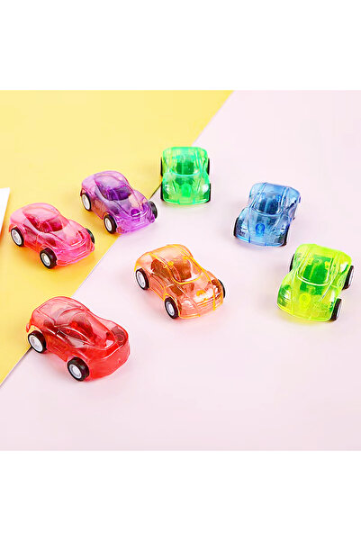Choice 10 قطع 10 قطع سيارة صغيرة ملونة كرتونية قابلة للسحب للأطفال هدية حفلة ...