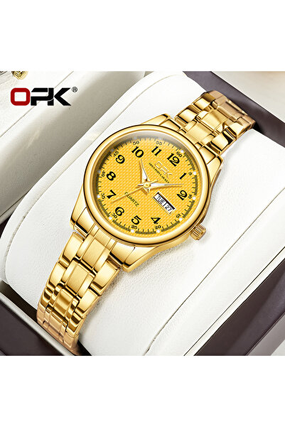 Choice ساعة يس النسائية الذهبية OPK 8110 للنساء ساعة كوارتز مقاومة للماء كلاسيكية فاخرة من العلامة التجارية للسيدات